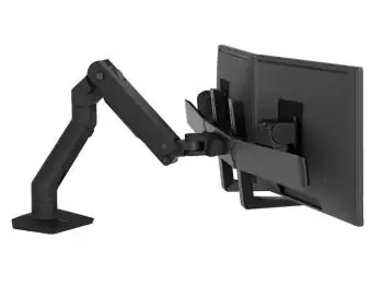 45-476-224 HX Desk Dual Monitor Arm matte schwarz