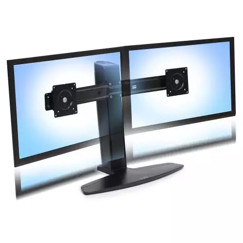 33-396-085 Neo Flex Dual Monitor Lift Stand - schwarz - 2 Monitors - max 24.5